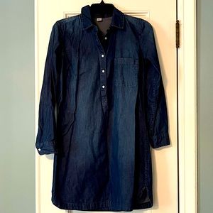Old Navy Denim Long Sleeve Shirt Dress XS